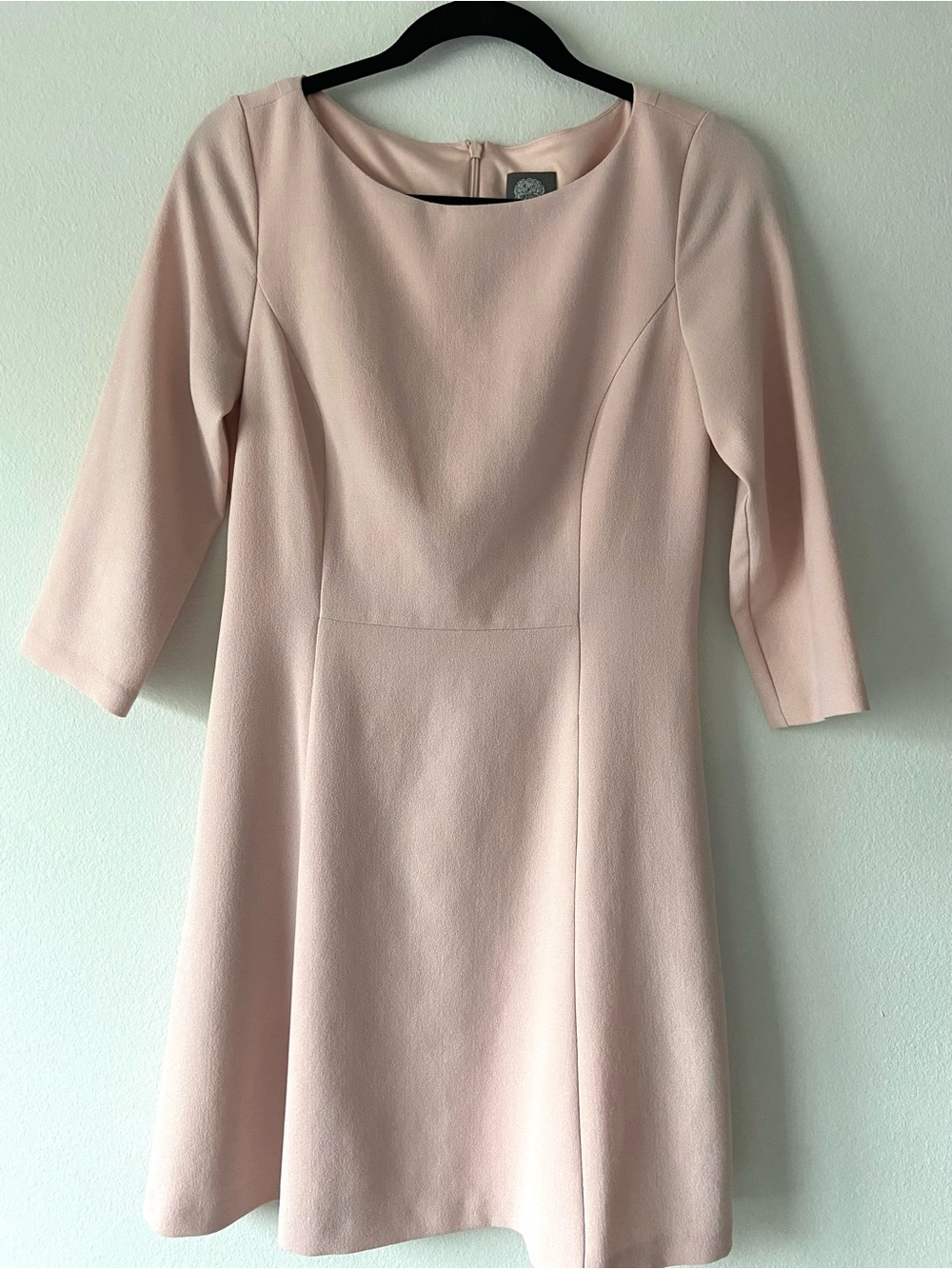 Vince Camuto Blush Pink Crepe A-Line Dress with Pockets Size 6